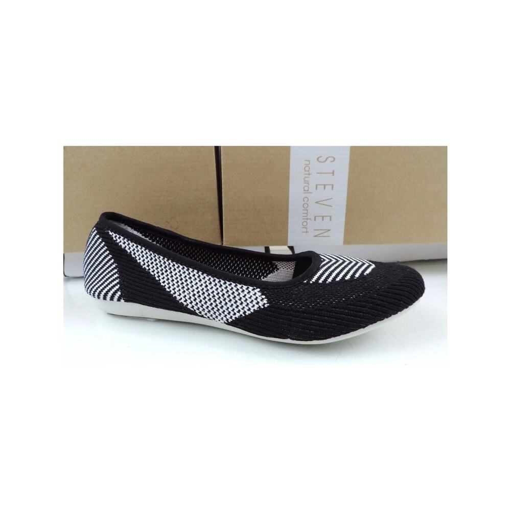 Women's Shoes Steven Natural Comfort Beck Slip on Ballet Flat Black Multi Size 7